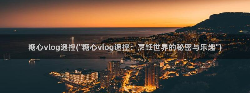 糖心黄色vlog：糖心vlog遥控(\