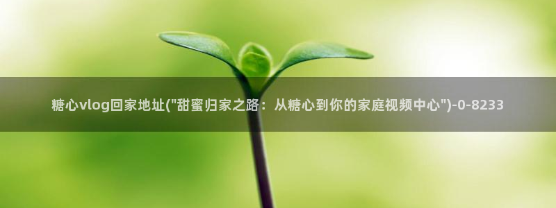 糖心vlog免费下载：糖心vlog回家地址(\